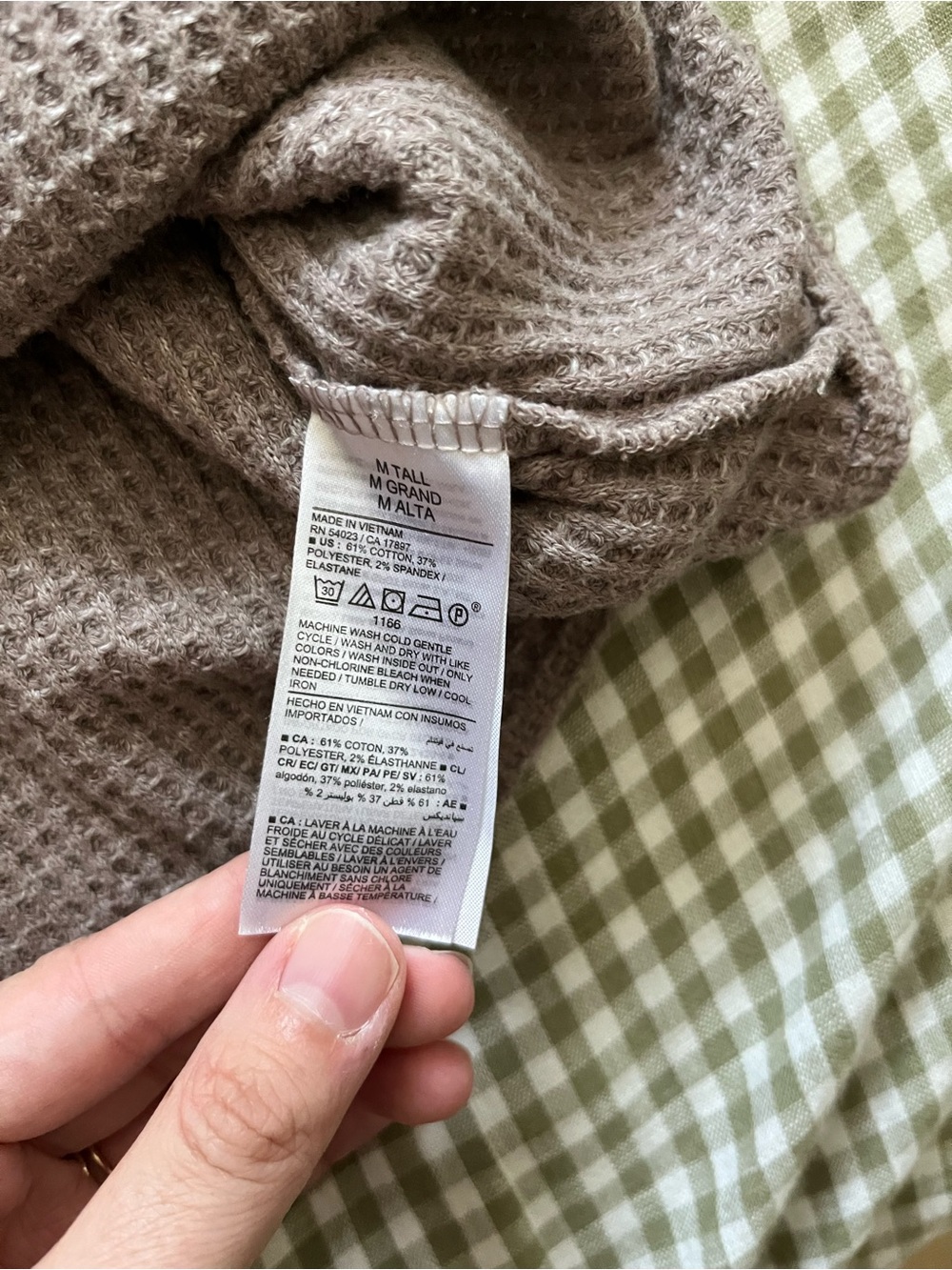 Old Navy Waffle Henley Long Sleeve Top - Mauve - Picture 3 of 3